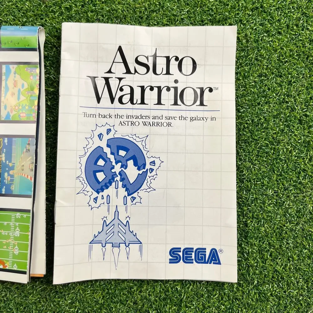 Astro Warrior (Sega Master, 1986) CIB Excellent Condition